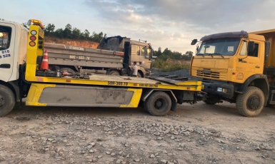  KÉO XE BEN HẾT ĐĂNG KIỂM